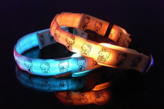 Collar led luminoso de gran calidad.