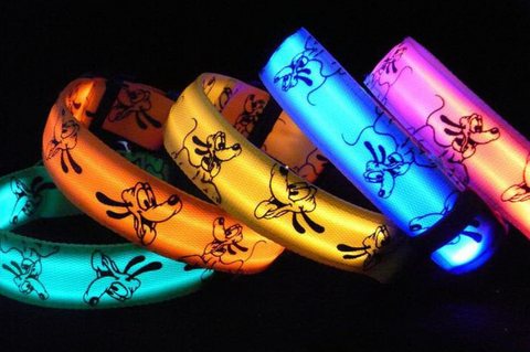 Collar led luminoso de gran calidad.
